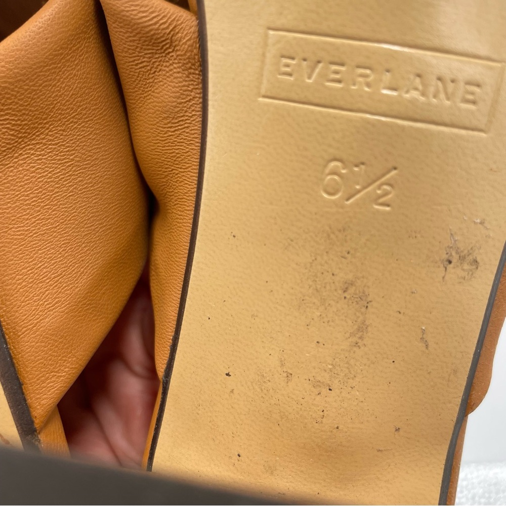 NEW Everlane Desert Tan Leather Day Twist Heel in Size 6.5 - Picture 12 of 14